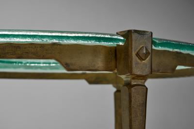 Lothar Klute Round Glass Coffee Table by Lothar Klute Germany 1980s