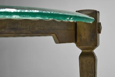 Lothar Klute Round Glass Coffee Table by Lothar Klute Germany 1980s