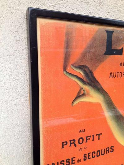 Lotterie French Drama Art Nouveau Pasge Daudin Poster