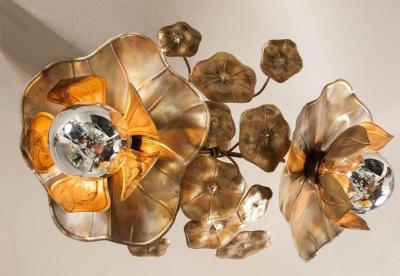 Lotus flower ceiling lights