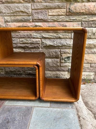 Lou Hodges Stylish Lou Hodges 2 Piece Modular Wall Unit TV Console Shelf Mid Century Modern