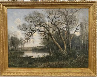 Louis Aime Japy Louis Aime Japy Springtime Oil on Canvas Monumental Sothebys Provenance