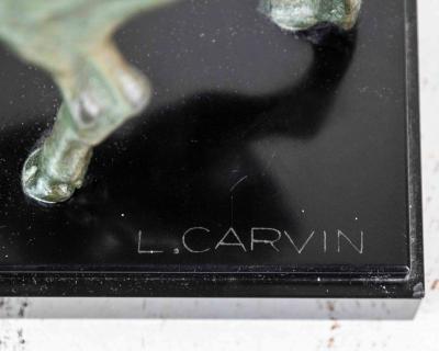 Louis Albert Carvin Louis Albert Carvin Stag and Doe Sculpture