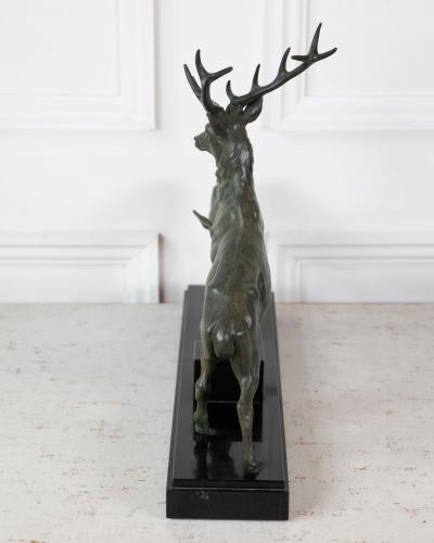 Louis Albert Carvin Louis Albert Carvin Stag and Doe Sculpture