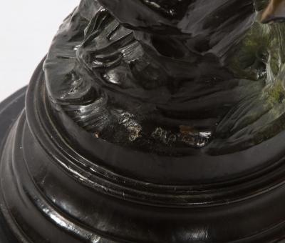 Louis Auguste Moreau Fine Patinated Bronze Sculpture