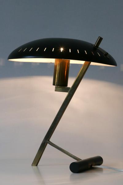 Louis Christiaan Kalff Elegant Mid Century Decora or Z Table Lamp by Louis Kalff for Philips 1950s