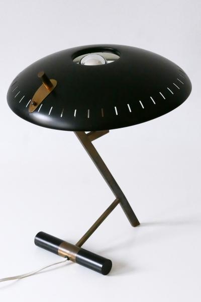 Louis Christiaan Kalff Elegant Mid Century Decora or Z Table Lamp by Louis Kalff for Philips 1950s
