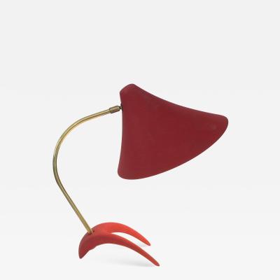 Louis Christiaan Kalff Louis Kalff Diabolo Red Table Lamp For Philips