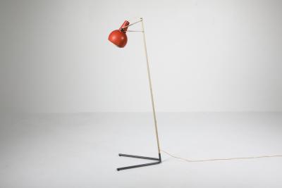 Louis Christiaan Kalff Louis Kalff rare floor lamp Model NX29 by Philips 1950s