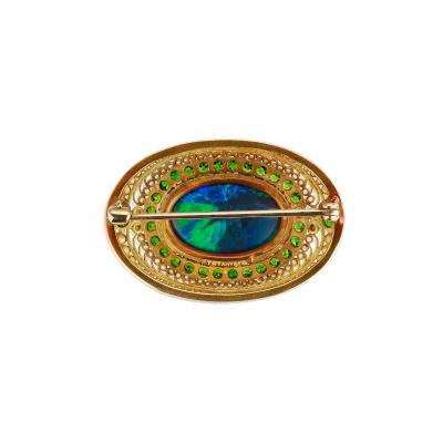 Louis Comfort Tiffany Louis Comfort Tiffany for Tiffany Co Black Opal Brooch