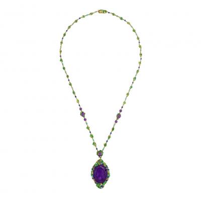 Louis Comfort Tiffany Louis Comfort Tiffany for Tiffany Co Pendant Necklace