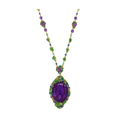 Louis Comfort Tiffany Louis Comfort Tiffany for Tiffany Co Pendant Necklace