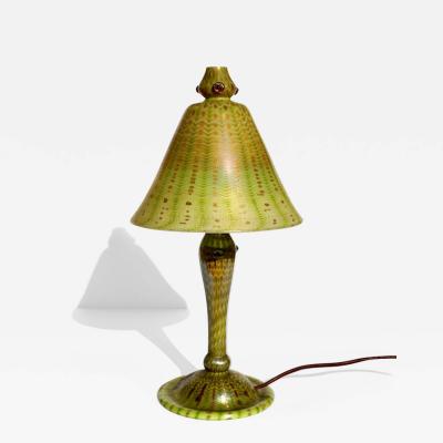 Louis Comfort Tiffany Tiffany Studios Decorated Arabian Favrile Lamp