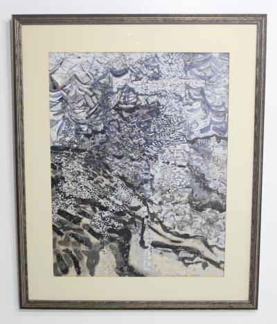 Louis DeMott Bunce Mid Century Modern Painting by Famed Artist Louis Buce