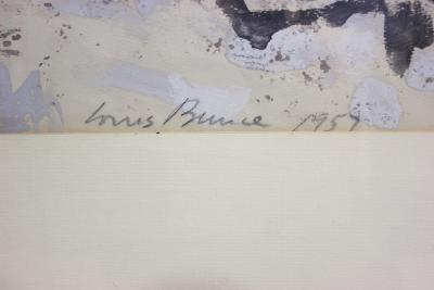 Louis DeMott Bunce Mid Century Modern Painting by Famed Artist Louis Buce