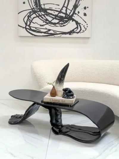 Louis Durot Louis Durot Tongue Coffee Table in Jet Black