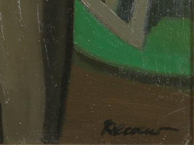 Louis Fran ois Decoeur Early 20th C Brabant Fauvism Farming Family on a Sunday Morning Oil on Canvas