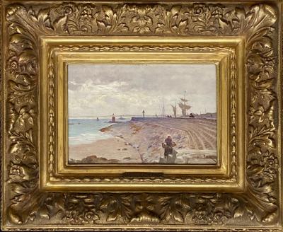 Louis Henri Saintin La Jetee The Pier 