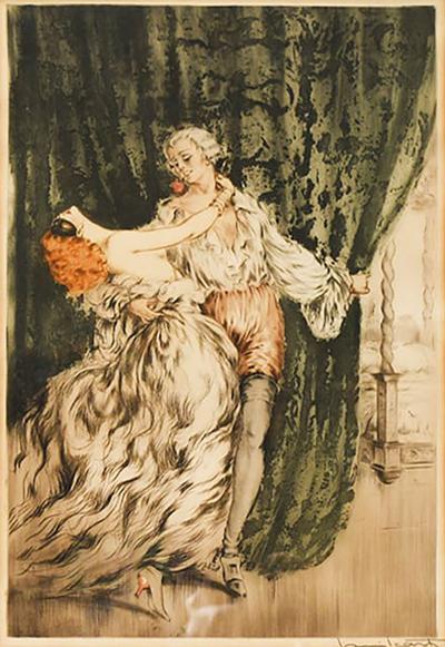 Louis Icart 1928 Louis Icart Etching Casanova 
