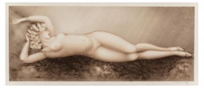 Louis Icart 1934 Louis Icart Etching Repose 