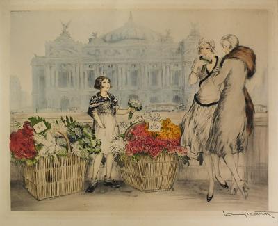 Louis Icart Louis Icart Fleurs de Paris 1930