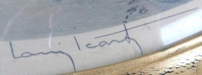 Louis Icart Louis Icart Unknown Title Lady under tree