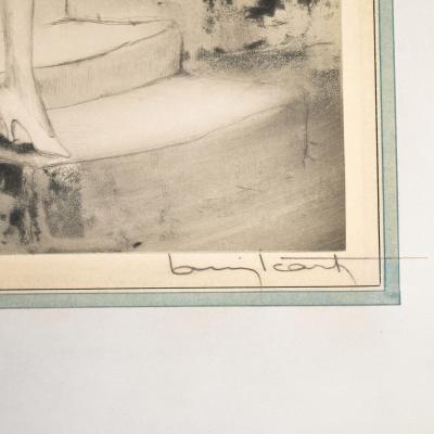 Louis Icart Milkmaid by Louis Icart Circa 1928 Signed