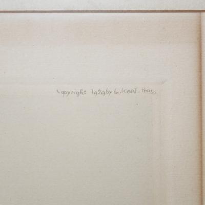 Louis Icart Place Vendome Etching with Aquatint by Louis Icart