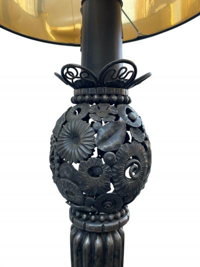 Louis Katona 1930s Wrought iron Floor lamp by Louis Katona