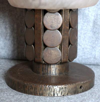 Louis Katona Art Deco Schneider Katona Iron Table Lamp