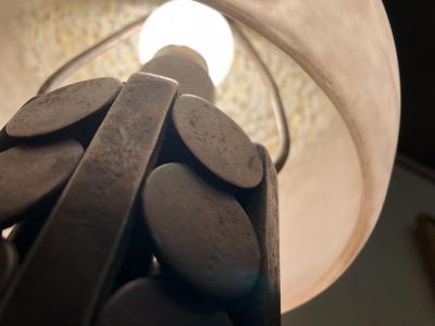 Louis Katona Art Deco Schneider Katona Iron Table Lamp