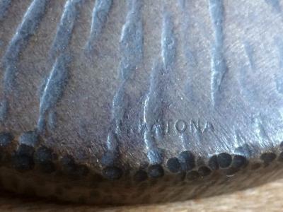 Louis Katona Art Deco Schneider Katona Iron Table Lamp