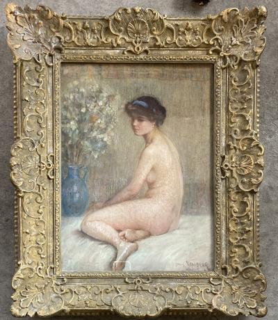 Louis Kronberg Seated Nude