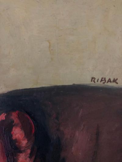 Louis Leon Ribak Louis Leon Ribak Oil ainting ruby in red Social Realist Style