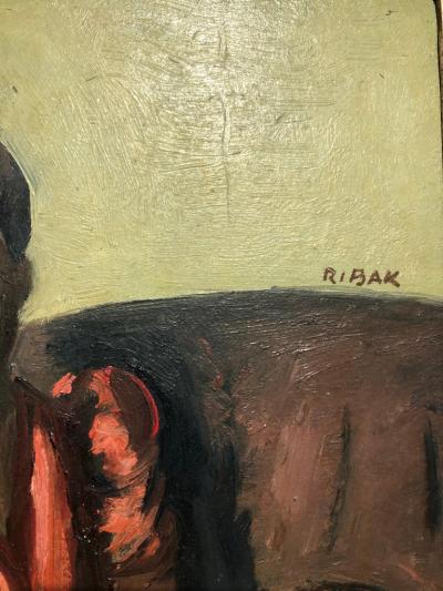 Louis Leon Ribak Louis Leon Ribak Oil ainting ruby in red Social Realist Style