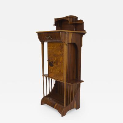 Louis Majorelle French Art Nouveau Eosewood Diminutive Narrow Cabinet