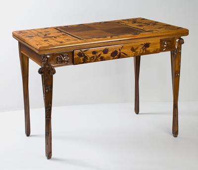 Louis Majorelle French Art Nouveau Games Table by Louis Majorelle