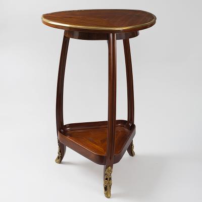 Louis Majorelle French Art Nouveau Triangular Table by Louis Majorelle