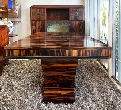 Louis Majorelle Louis Majorelle French Art Nouveau Signed Cabinet Inlays and Ironwork