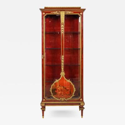 Louis Majorelle an Exceptional Quality French Ormolu and Vernis Martin Vitrine