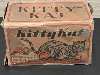 Louis Marx and Company 1930s CAT WITH BALL LOUIS MARX TIN TOY KITTYKAT