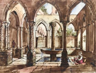 Louis Nicolas Philippe Auguste De Forbin Cloister Of Montreal Sicily