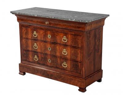 Louis Nicolas Philippe Auguste de Forbin Louis Phillipe Marble Top Commode