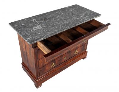Louis Nicolas Philippe Auguste de Forbin Louis Phillipe Marble Top Commode