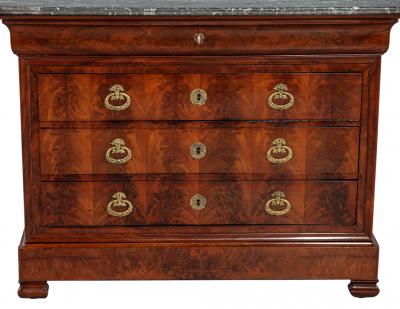 Louis Nicolas Philippe Auguste de Forbin Louis Phillipe Marble Top Commode
