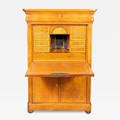 Louis Philippe Amboyna Secretaire Abbatant