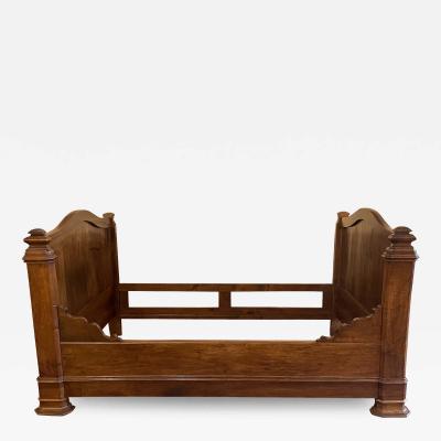 Louis Philippe Bed In Walnut From The 19th Century