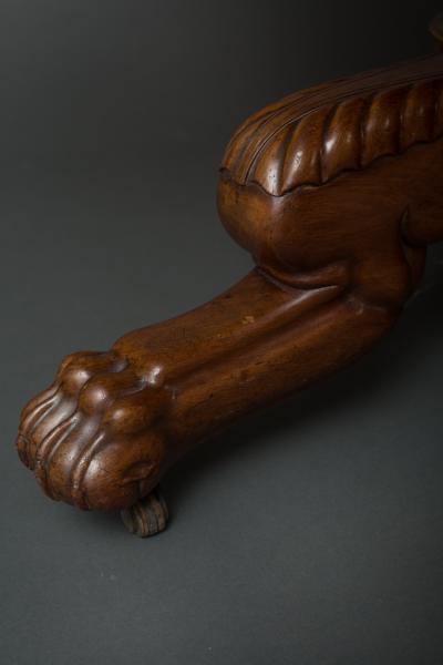 Louis Philippe Bleached Mohogany Center Hall Table