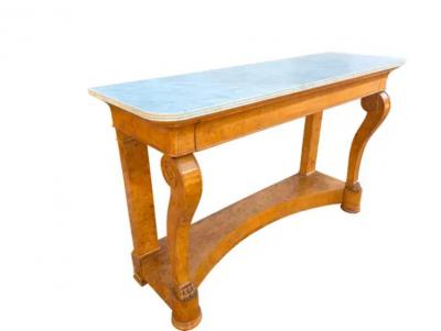 Louis Philippe Burl Ash Console Desserte