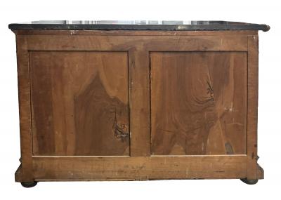 Louis Philippe Ebonized And Maple Commode